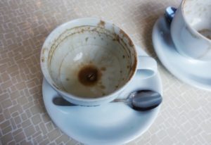 Cappucchino leergetrunken