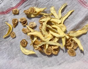 getrocknete Mango und Banane